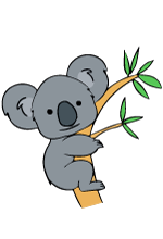 Gray House Koala logo